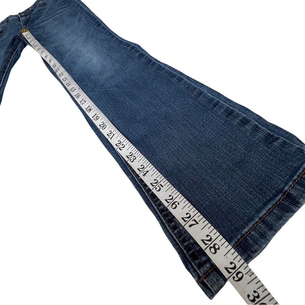 M Jeans by Maurices Straight Mid Rise Dark Sandblast Blue 0 Reg 737785 - Picture 13 of 15